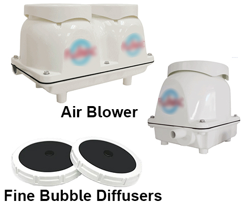 Hiblow Aerobic Septic Air Diffuser (EA) - Replacement Diffuser For Septic Tank Aeration Systems